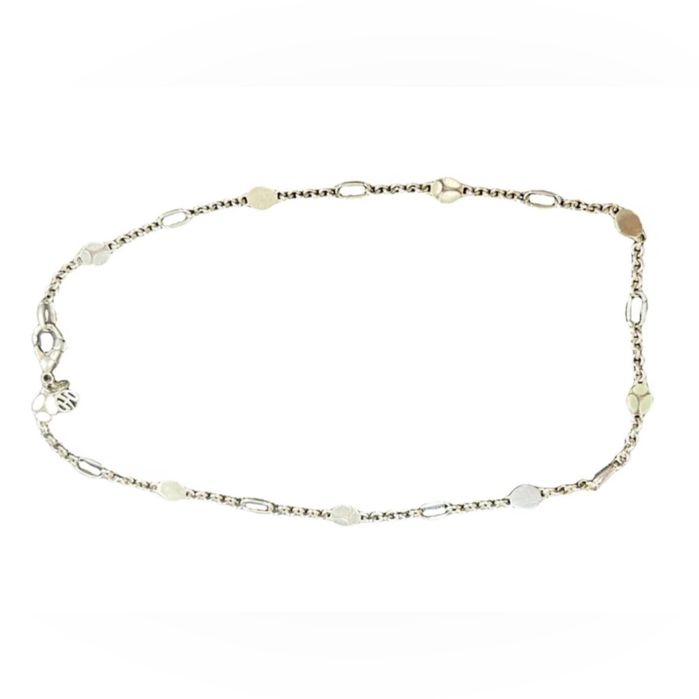 John Hardy Silver Oval Link Necklace